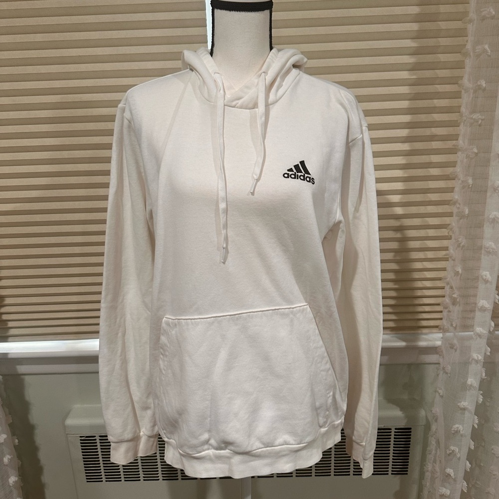 White Adidas Hoodie